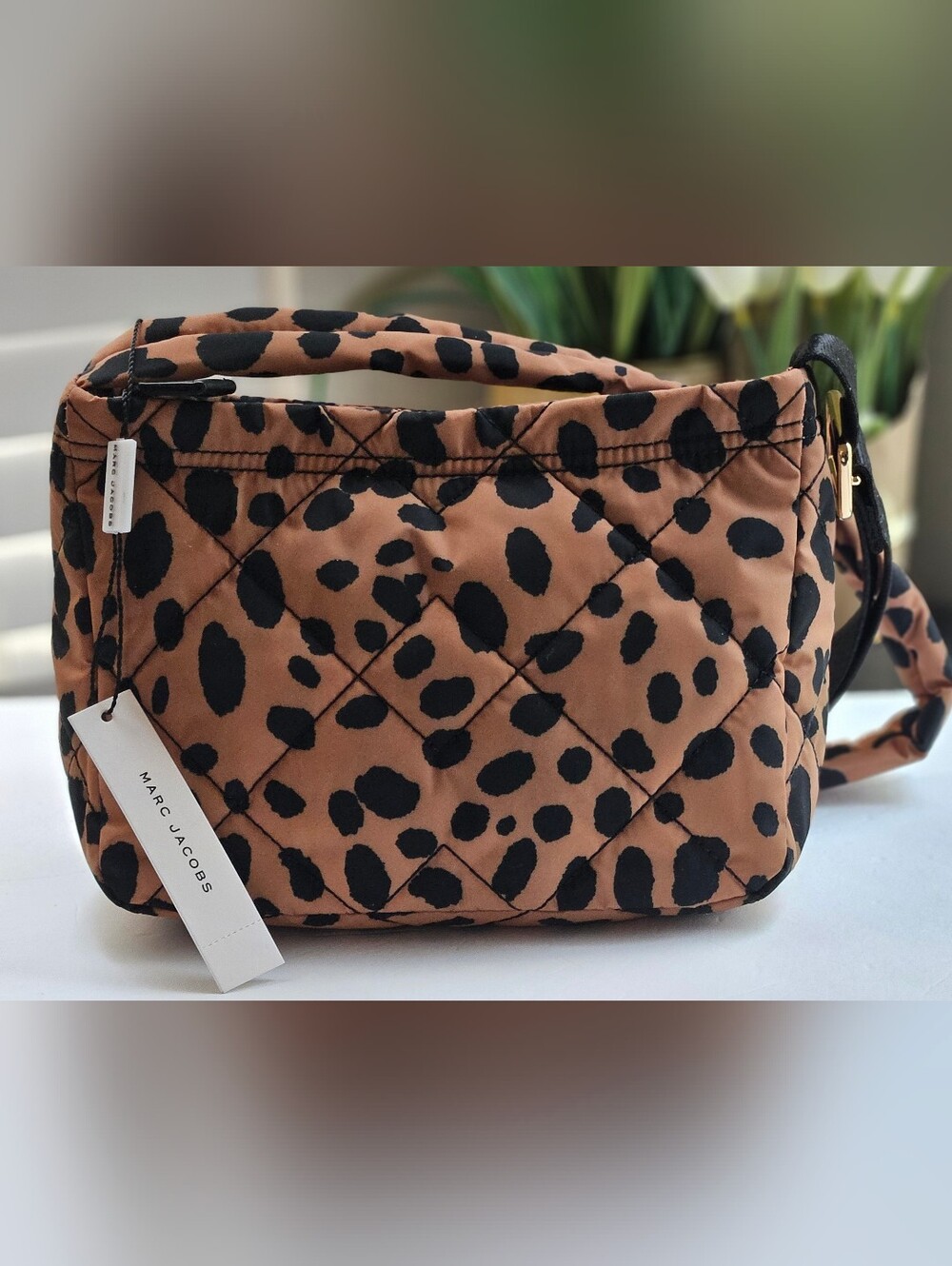Mark Jacobs Quilted Leopard Print Crossbody Bag - Picture 3 of 8